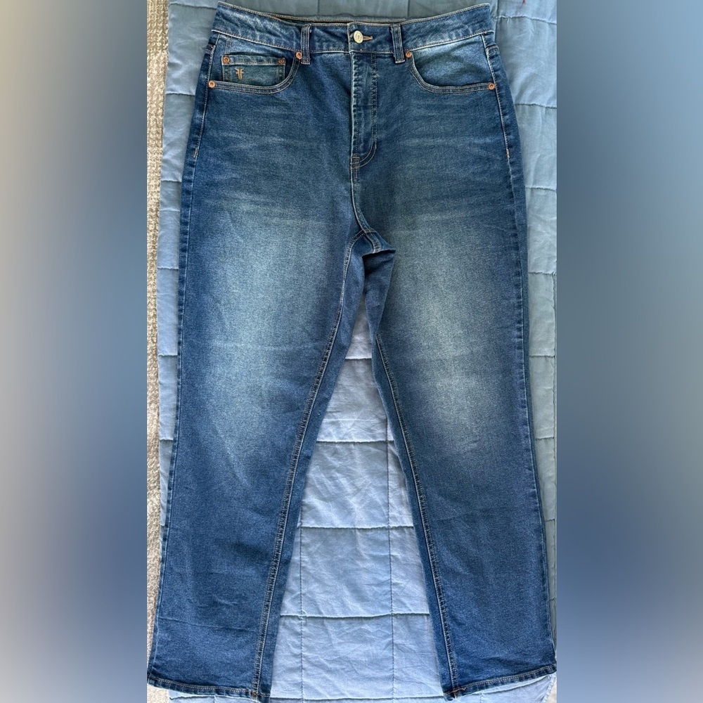 Frye Stretch Denim Jeans Womens 8/29 Blue Straight Leg Classic Fit